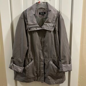 Mo-KA XXL jacket pretty lavender, rolled sleeves and cute collar great condition